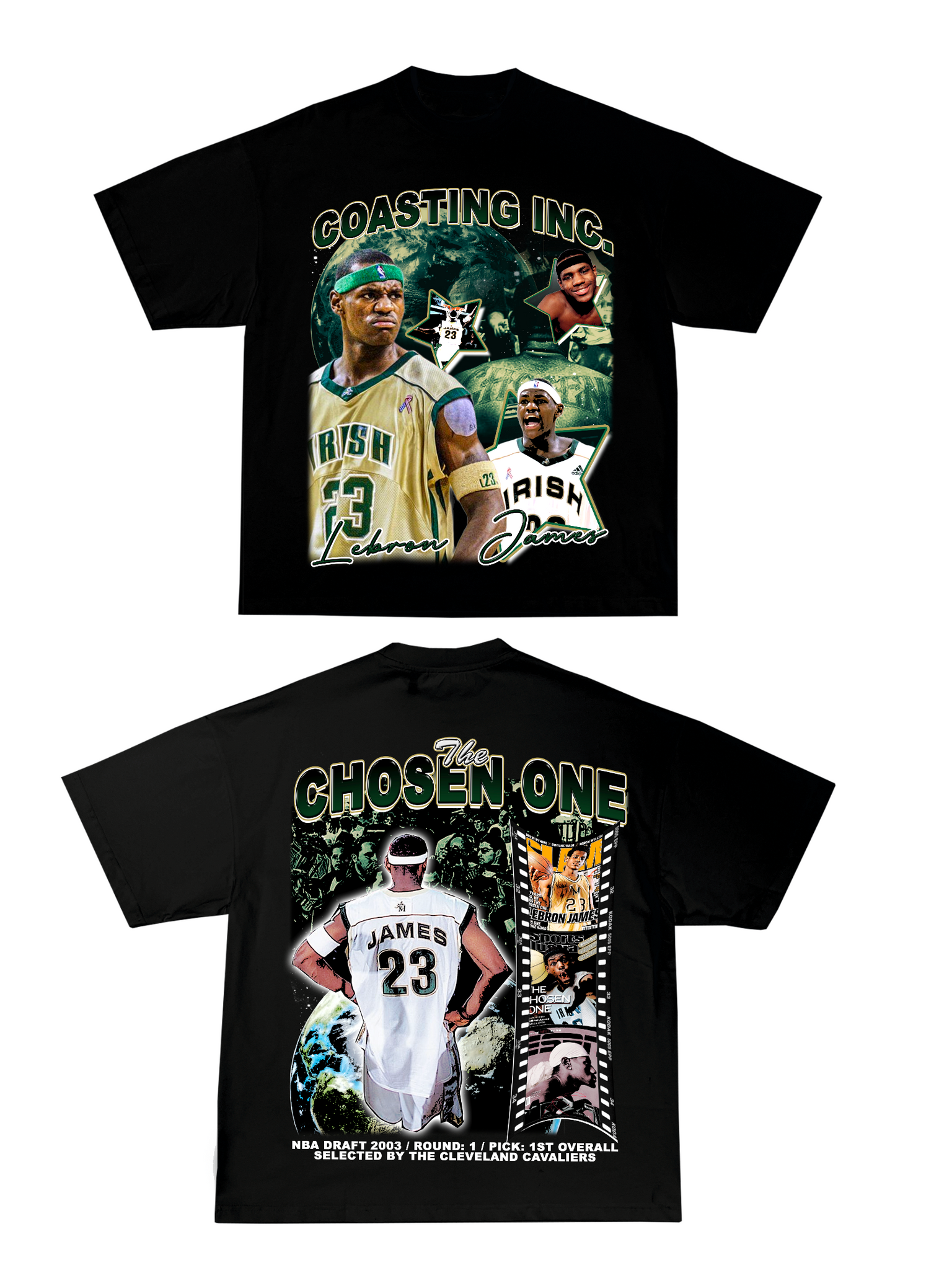 Selected zipper Graphic Tees Lebron James